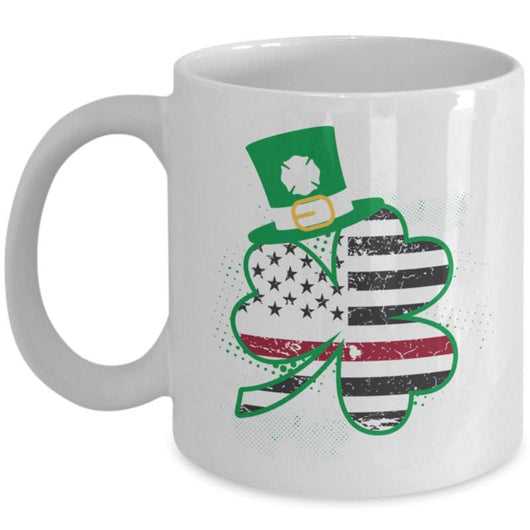 Firefighter St. Patrick's Day Clover Coffee Mug, mugs - Daily Offers And Steals