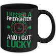 Kissed A Firefighter St. Patrick's Day Novelty Mug, mugs - Daily Offers And Steals