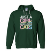 cat hoodie green