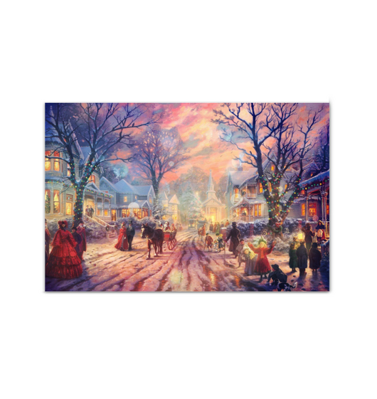 Christmas Village 16x24 Canvas Gift