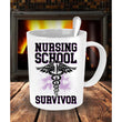 Nursing School Survivor Nurse Coffee Mug, Coffee Mug - Daily Offers And Steals