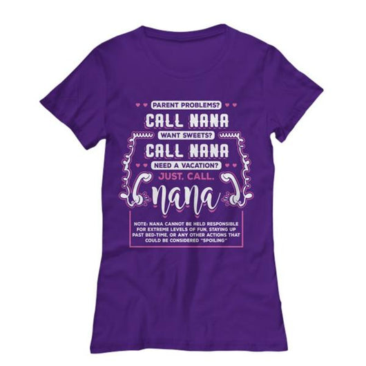 Proud Call Me Nana Women's T Shirt Design, Shirts And Tops - Daily Offers And Steals
