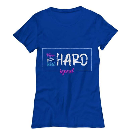 Hard Mom Women's Novelty T-Shirt, Shirts and Tops - Daily Offers And Steals