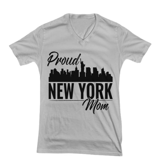 Proud New York Mom V-Neck Shirt Design, Shirts And Tops - Daily Offers And Steals