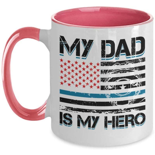 My Dad My Hero Two-Toned Mug Design, mugs - Daily Offers And Steals