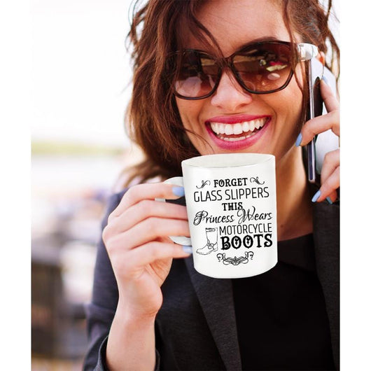 Princess Wears Motorcycle Boots Womens Novelty Mug, mugs - Daily Offers And Steals
