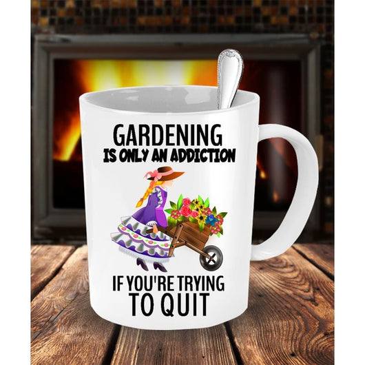 Cute Gardening Addiction Novelty Coffee Mug, mugs - Daily Offers And Steals