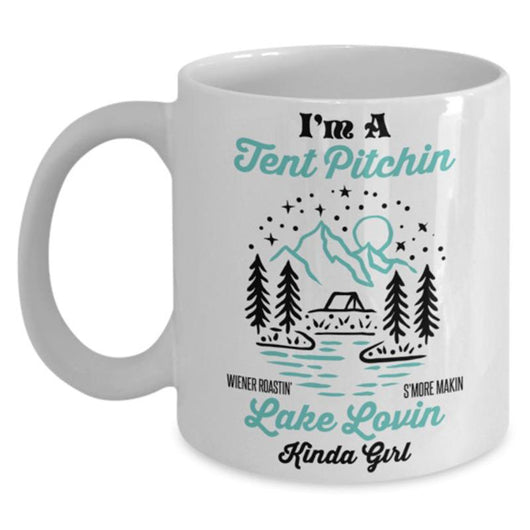 Camping Kind Of Girl Novelty Mug, Coffee Mug - Daily Offers And Steals