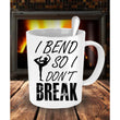I Bend So I Dont Break Yoga Unique Coffee Mug, mugs - Daily Offers And Steals
