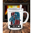 Merica Motorcross Novelty Coffee Mug, Coffee Mug - Daily Offers And Steals