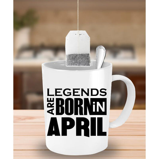 Legends Born In April Novelty Coffee Mug, Coffee Mug - Daily Offers And Steals