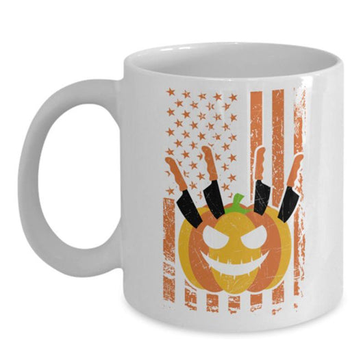 Halloween American Flag Mug Design, mug - Daily Offers And Steals