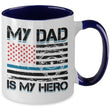 My Dad My Hero Two-Toned Mug Design, mugs - Daily Offers And Steals