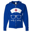 Nerdy and Nursey Zip Up Hoodie, Shirts and Tops - Daily Offers And Steals