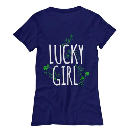 St Patrick's Lucky Girl Casual Women's Shirt, Shirts And Tops - Daily Offers And Steals
