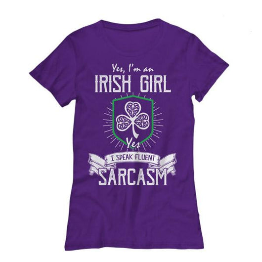 Sarcastic Irish Girl St. Patrick's Day Women's T Shirt, Shirts And Tops - Daily Offers And Steals