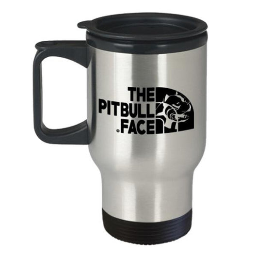 Pitbull Face Travel Mug, Coffee Mug - Daily Offers And Steals