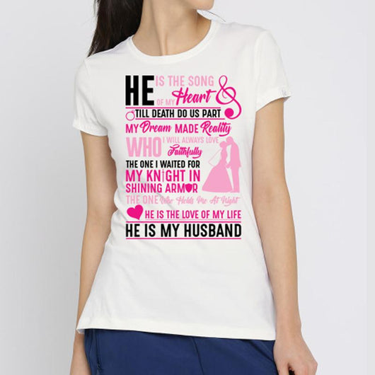 My Husband Shirt Design For Women, Shirts And Tops - Daily Offers And Steals