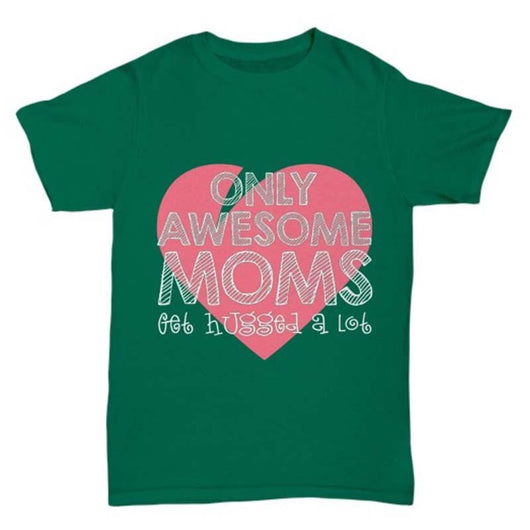 Only Awesome Moms Shirt Design For Women, Shirts and Tops - Daily Offers And Steals