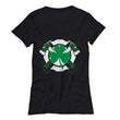 Firefighter Cross Axes St. Patrick's Day Womens T-Shirt, Shirts and Tops - Daily Offers And Steals
