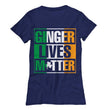 Ginger Lives Matter Women's St. Patricks Day T-Shirt, Shirts and Tops - Daily Offers And Steals