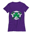 Firefighter Cross Axes St. Patrick's Day Womens T-Shirt, Shirts and Tops - Daily Offers And Steals
