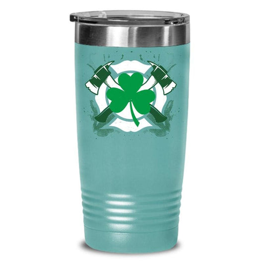 Firefighter Cross Axes St. Patrick's Day Tumbler Mug, tumblers - Daily Offers And Steals