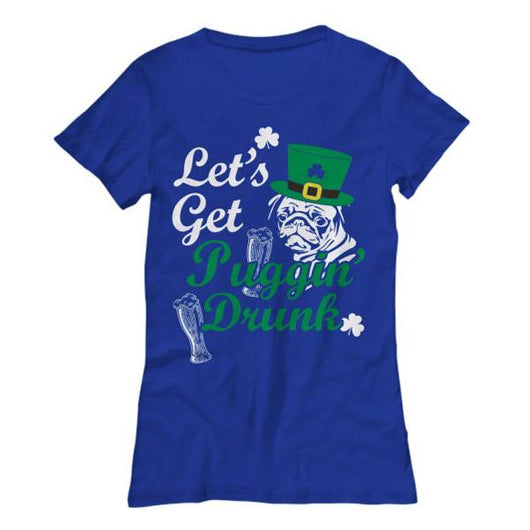 Let's Get Pugging St. Patrick's Day Women's Shirt, Shirts And Tops - Daily Offers And Steals