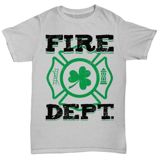 Fire Dept Clover St Patrick's Day T-Shirts, Shirts and Tops - Daily Offers And Steals
