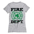 Fire Dept Clover St Patrick's Day Womens T-Shirt, Shirts and Tops - Daily Offers And Steals