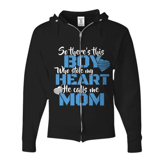 Proud He Calls Me Mom Zip Hoodie, Shirts and Tops - Daily Offers And Steals