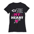 He Stole My Heart Valentines Day Womens Shirt Sale, Shirts And Tops - Daily Offers And Steals