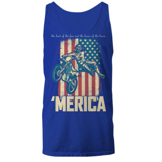 Merica Motorcross Unisex Tank Top T Shirt, Shirt and Tops - Daily Offers And Steals
