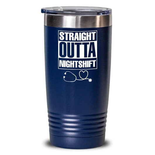 Straight Outta NightShift Nurse Tumbler Coffee Mug, mugs - Daily Offers And Steals