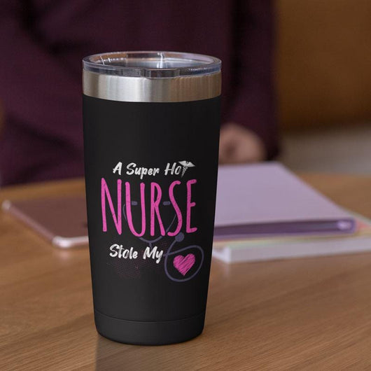 Hot Nurse Stole My Heart Valentines Day Tumbler Mug Gift, mugs - Daily Offers And Steals
