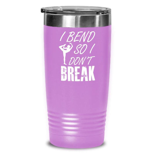 I Bend So I Don't Break Stainless Steel Yoga Tumbler Mug, tumblers - Daily Offers And Steals