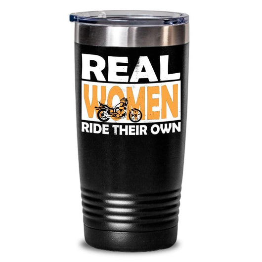 Real Women Ride Stainless Steel Tumbler, tumblers - Daily Offers And Steals