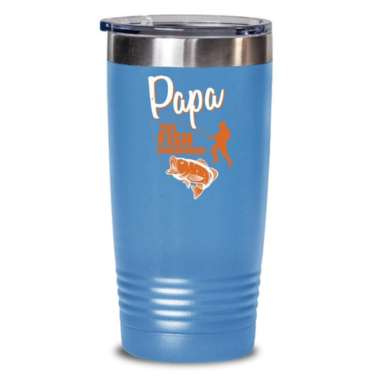 Papa The Fish Whisperer Fishing Travel Tumbler Mug, tumblers - Daily Offers And Steals