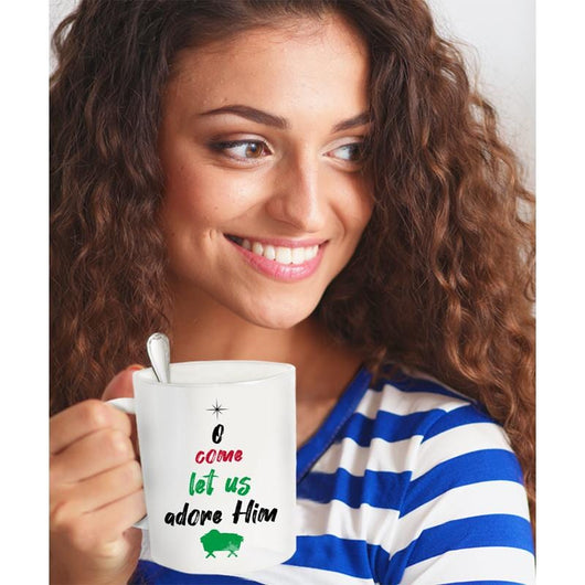 Let Us Adore Him Holiday Mug For Christmas, mugs - Daily Offers And Steals