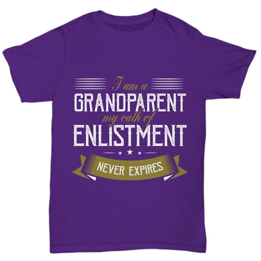 Oath Of Enlistment Unisex Grandparent Shirts Online, Shirts and Tops - Daily Offers And Steals