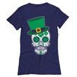 St Patricks Sugar Skull Womens Casual Shirt, Shirts And Tops - Daily Offers And Steals