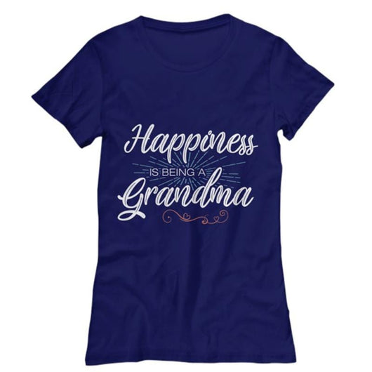 Happiness Is Being A Grandma Women's Shirt, Shirts and Tops - Daily Offers And Steals