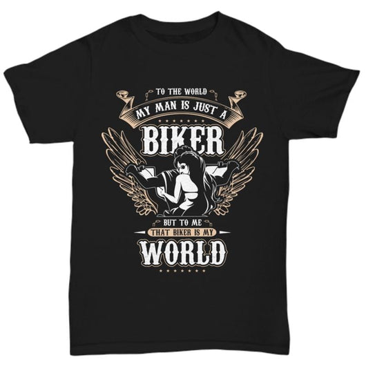 Just A Biker Womens Casual Novelty Shirt, Shirts and Tops - Daily Offers And Steals