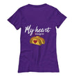 Heart Belongs To Tacos Ladies Valentines Shirt Gift, Shirts and Tops - Daily Offers And Steals