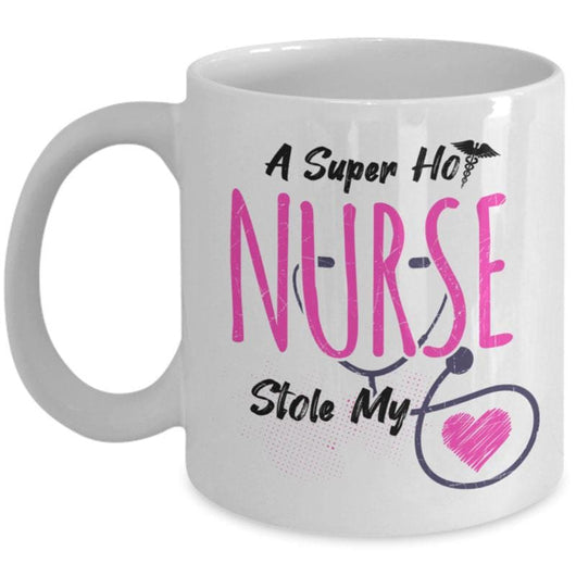 Hot Nurse Stole My Heart Valentines Day Coffee Mug, mugs - Daily Offers And Steals