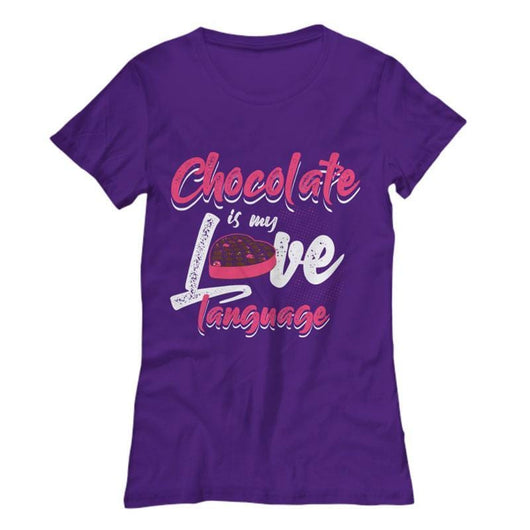 Chocolate Love Language Ladies Valentines Day Shirt, Shirts and Tops - Daily Offers And Steals