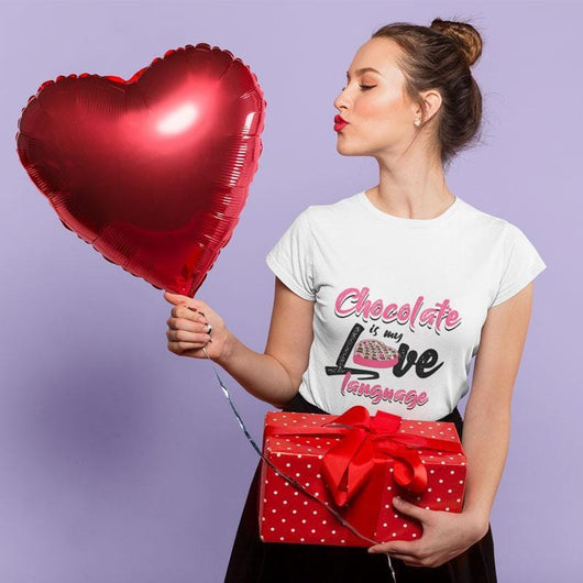 Chocolate Love Language Ladies Valentines Day Shirt, Shirts and Tops - Daily Offers And Steals