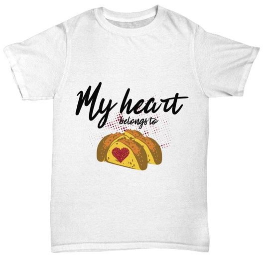 Heart Belongs To Tacos Valentines Day T-Shirt, Shirts and Tops - Daily Offers And Steals