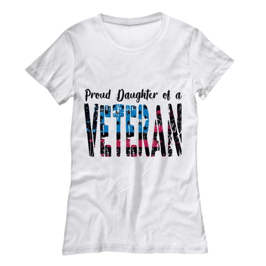 Proud Daughter Of A Veteran Shirt Gift, Shirts and Tops - Daily Offers And Steals