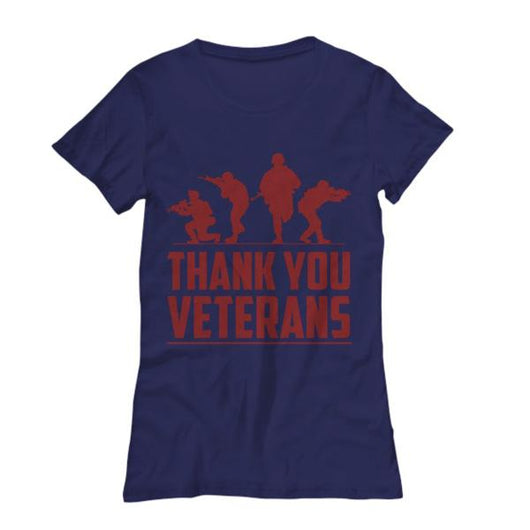 Proud Thank You Veteran Womens Shirt, Shirts and Tops - Daily Offers And Steals